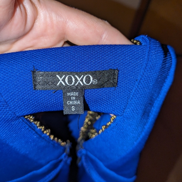 Blue dress amazing beading size s - Picture 8 of 12